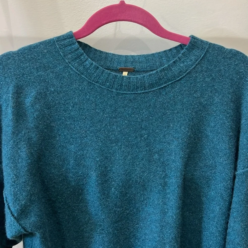 Free People Teal Sweater XS - Picture 2 of 5